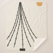 Couverture Sherpa Lune Abstraite (Devant)