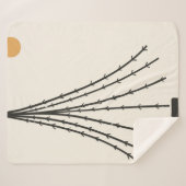 Couverture Sherpa Lune Abstraite (Devant (Horizontal))