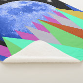 Couverture Sherpa Lune Bleue Blanche Sherpa (3/4)