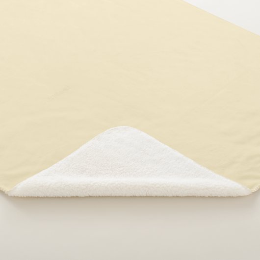 Couverture Sherpa Lune claire et solide Jaune (3/4)