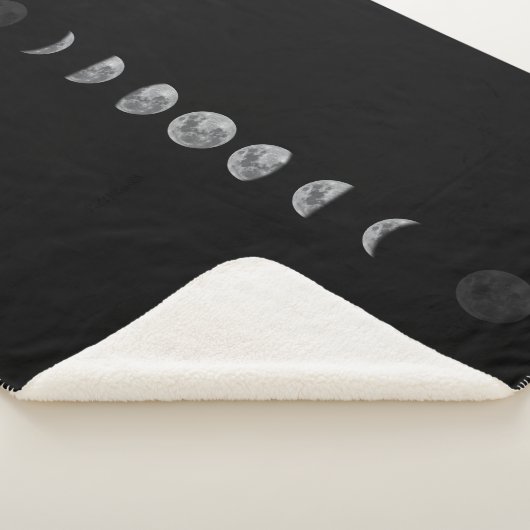 Couverture Sherpa Lune lunaire Phases céleste (3/4)