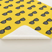Couverture Sherpa Lunettes de soleil de dessin cool (3/4)