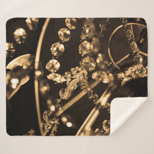 Couverture Sherpa Lustre Sepia Crystal