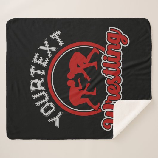 Couverture Sherpa Lutter AJOUTER LE NOM Grappe Champion d'équipe (Devant (Horizontal))