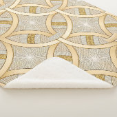 Couverture Sherpa Luxe Géométrique Élégant (3/4)