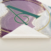 Couverture Sherpa Luxury Gold Glitter Marble Pattern (3/4)