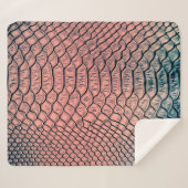 Couverture Sherpa Luxury snake skin texture backgroundtexture,leathe (Devant (Horizontal))