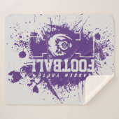 Couverture Sherpa LYFL 05 | Logo Lassen Grunge Violet (Devant (Horizontal))