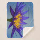 Couverture Sherpa Lys d'eau violet (Devant)