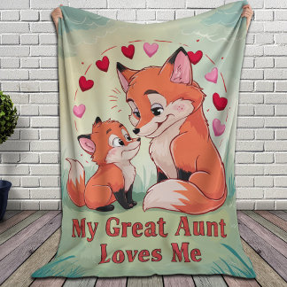 Couverture Sherpa Ma Grande Tante M'Aime Fox