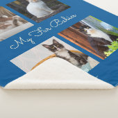 Couverture Sherpa Ma photo de coutume de bébés de fourrure (3/4)