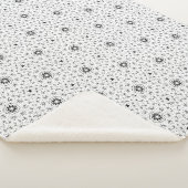 Couverture Sherpa Maacah001 B&W Doodle abstrait (3/4)