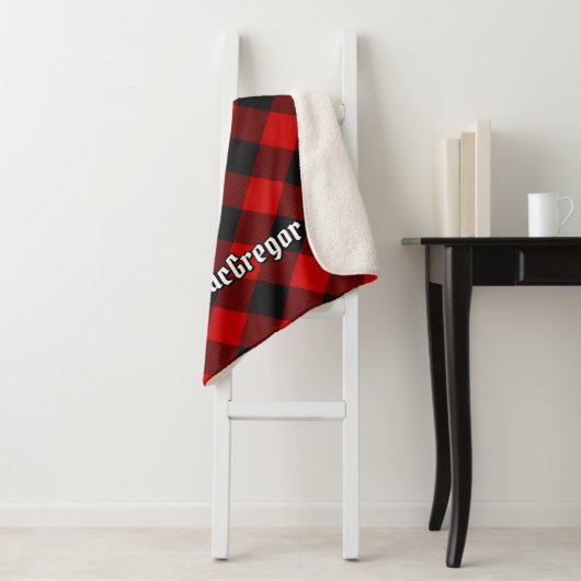 Couverture Sherpa MacGregor Rob Roy Tartan Sherpa Blanket (En situation)