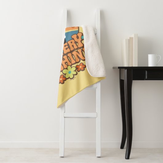 Couverture Sherpa Machine de mystère Van Floral Graphisme (En situation)