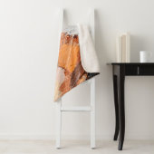 Couverture Sherpa Macro. Art Abstrait. Huile de pâte gaufrée express (En situation)