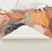 Couverture Sherpa Macro. Art Abstrait. Huile de pâte gaufrée express (3/4)