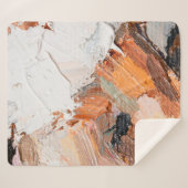 Couverture Sherpa Macro. Art Abstrait. Huile de pâte gaufrée express (Devant (Horizontal))