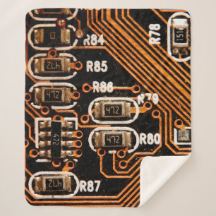 Couverture Sherpa macro prise de circuit, câbles, condensateurs, car