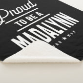 Couverture Sherpa Madalynn Nom personnalisé Cadeau Anniversaire (3/4)