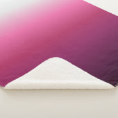 Couverture Sherpa magenta maroon marsala burgundy ombre branché (3/4)