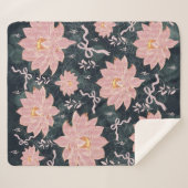 Couverture Sherpa Magic florals with glitter design (Devant (Horizontal))