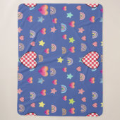 Couverture Sherpa Magic pink candy world (Devant)