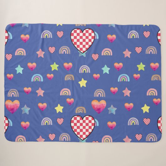 Couverture Sherpa Magic pink candy world (Devant (Horizontal))