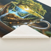 Couverture Sherpa Magic teacup paysage fantastique nature (3/4)