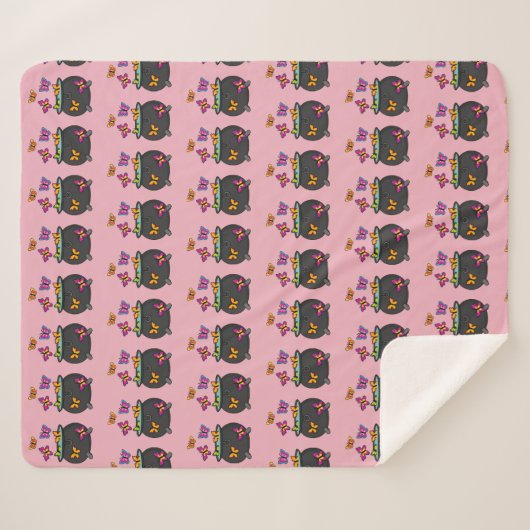 Couverture Sherpa Magical Butterflies from a cauldron (Devant (Horizontal))