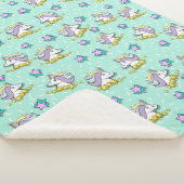 Couverture Sherpa Magical Happy Unicorn Et Étoiles (3/4)