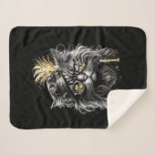 Couverture Sherpa Magnifique chat steampunk (Devant (Horizontal))