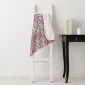 Couverture Sherpa Magnifique motif ethnique (En situation)