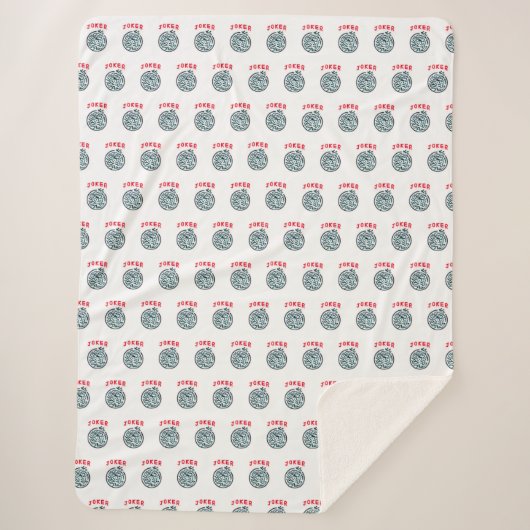 Couverture Sherpa MahJong symbole du jeu Joker tuile (Devant)