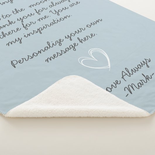 Couverture Sherpa mains writt letter love letter or message custom (3/4)