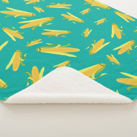 Couverture Sherpa Maïs Sur Le Motif Cob (3/4)