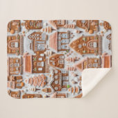 Couverture Sherpa Maison de pain d'épices Noël (Devant (Horizontal))