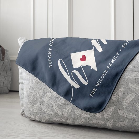 Couverture Sherpa Maison de ville de Washington DC personnalisée