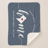 Couverture Sherpa Maison de ville de Washington DC personnalisée (Devant)