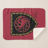 Couverture Sherpa MAISON DU DRAGON | Maison Targaryen Crest (Devant (Horizontal))