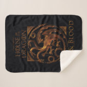 Couverture Sherpa MAISON DU DRAGON | Maison Targaryen Sigil (Devant (Horizontal))