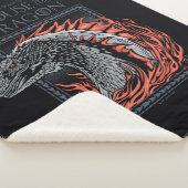 Couverture Sherpa MAISON DU DRAGON | Profil de dragon en flammes (3/4)