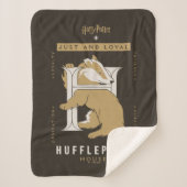 Couverture Sherpa Maison HUFFLEPUFF™ Juste Et Loyale (Devant)