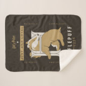 Couverture Sherpa Maison HUFFLEPUFF™ Juste Et Loyale (Devant (Horizontal))