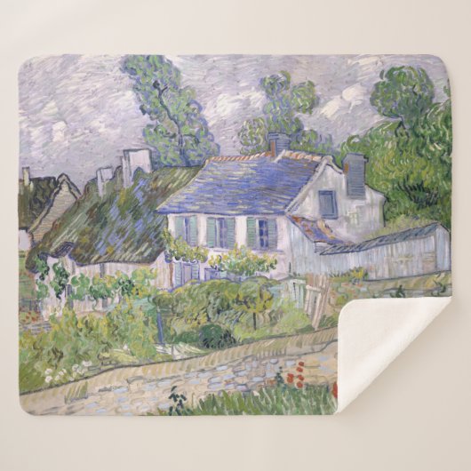 Couverture Sherpa Maisons à Auvers Vincent van Gogh (Devant (Horizontal))
