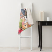 Couverture Sherpa Maisons Abstraites : Aquarelle Arrière - plan sans (En situation)