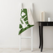 Couverture Sherpa Maître jardinier vert de forêt moderne (En situation)