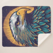 Couverture Sherpa Majestic Bald Eagle (Devant (Horizontal))
