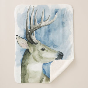 Couverture Sherpa Mâle errant - aquarelle