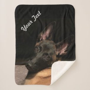 Couverture Sherpa Malinois Dog