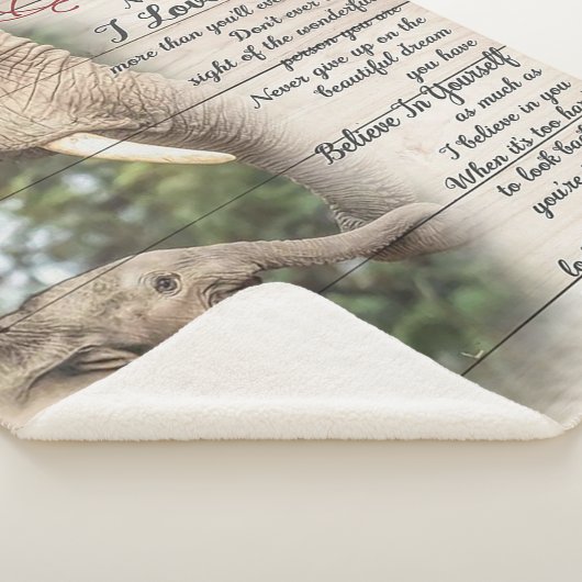 Couverture Sherpa Maman À Ma Fille Lettre, Fille Cadeau Anniversaire (3/4)